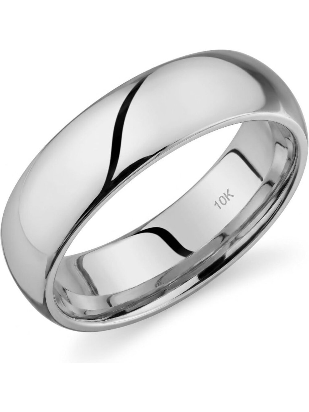 10k Gold Comfort Fit Wedding Band - Lightweight, Durable, Perfect for Everyday
